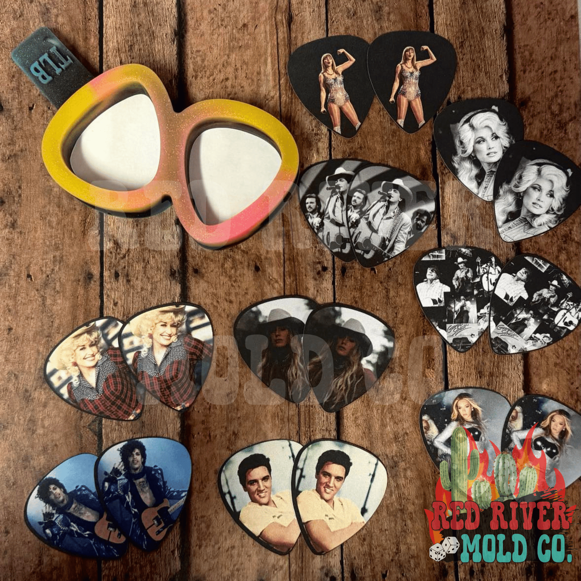 TLB Guitar Pick VENT cardstock grab bag - Red River Mold Co