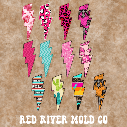 TLB Lightning Bolt cardstock grab bag - Red River Mold Co