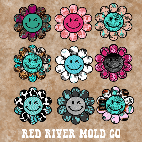TLB Winky Flower cardstock grab bag - Red River Mold Co