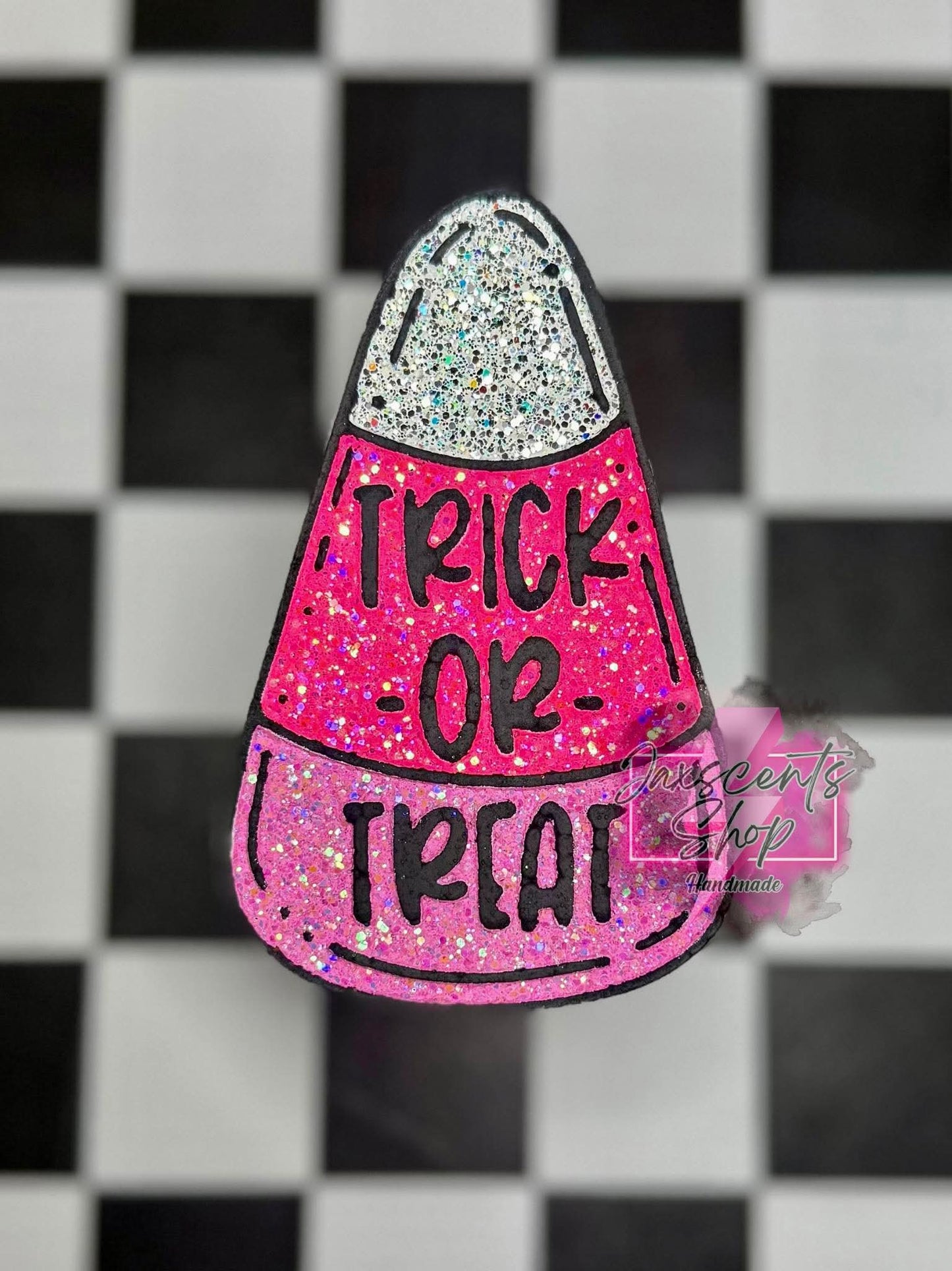 Trick Or Treat Candy Corn Silicone Freshie Mold - Red River Mold Co