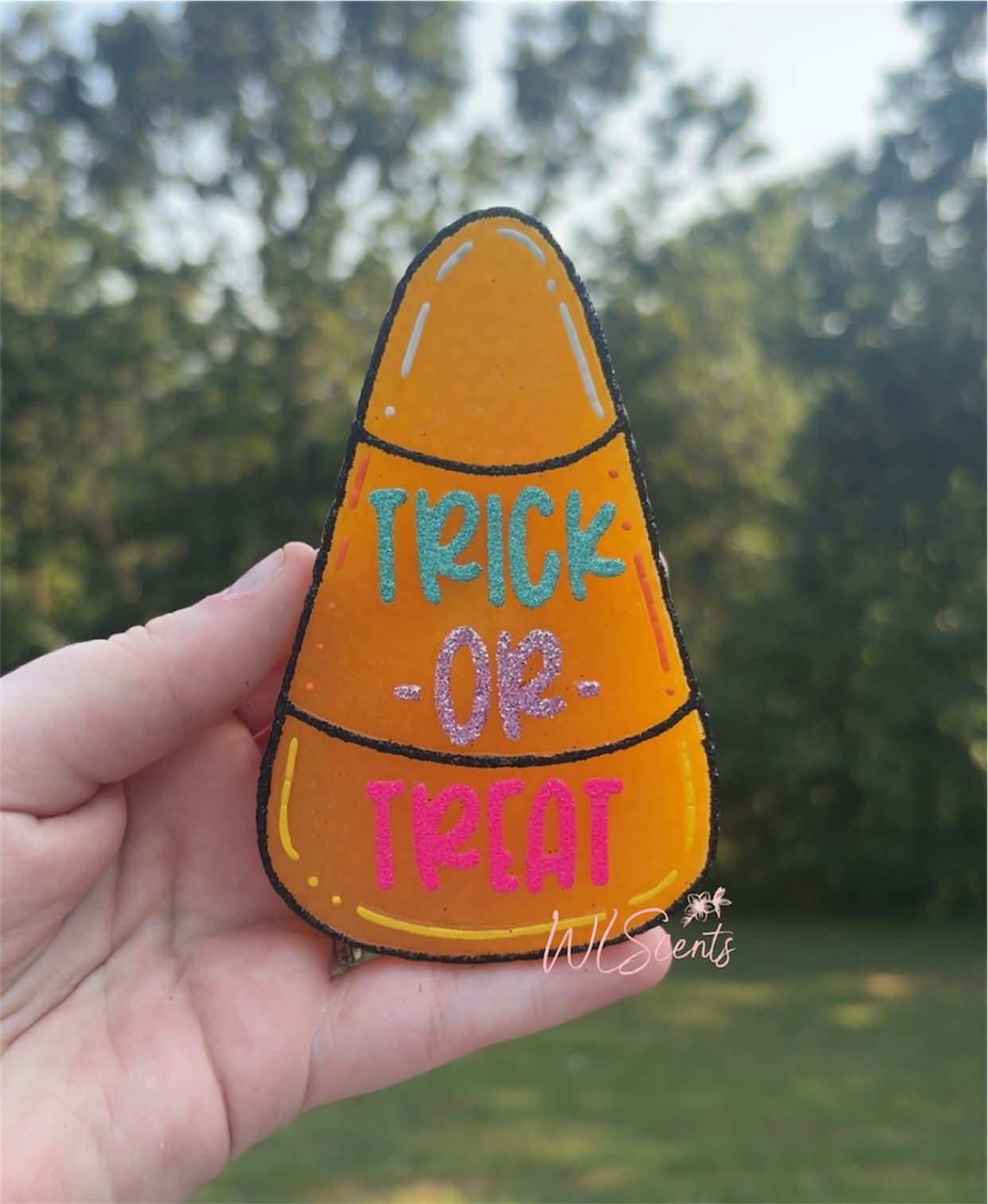 Trick Or Treat Candy Corn Silicone Freshie Mold - Red River Mold Co