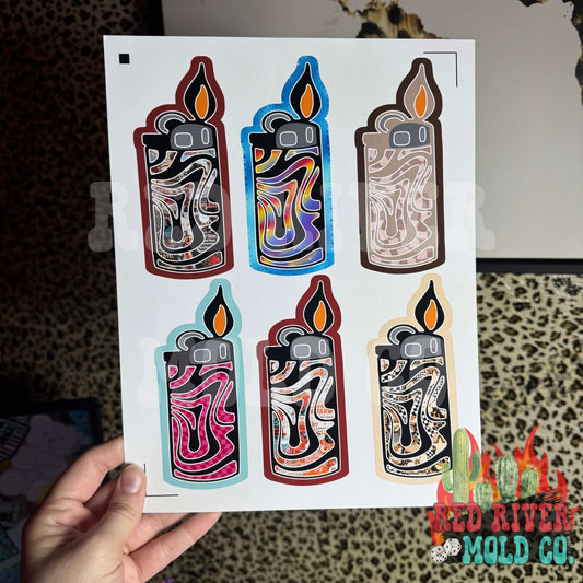 Trippy Lighter cardstock grab bag - Red River Mold Co