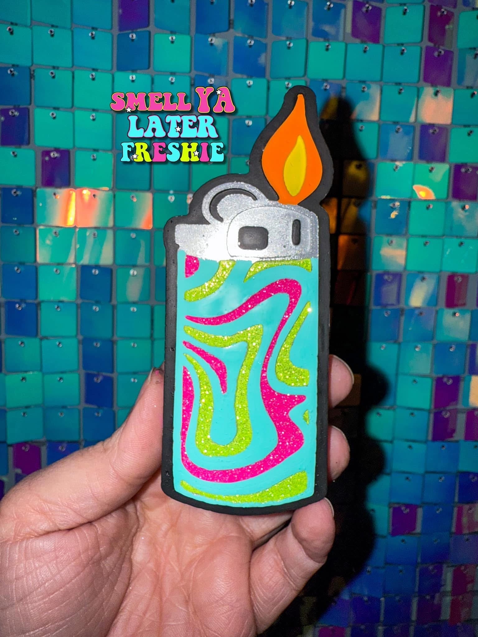 Trippy Lighter Silicone Freshie Mold - Red River Mold Co