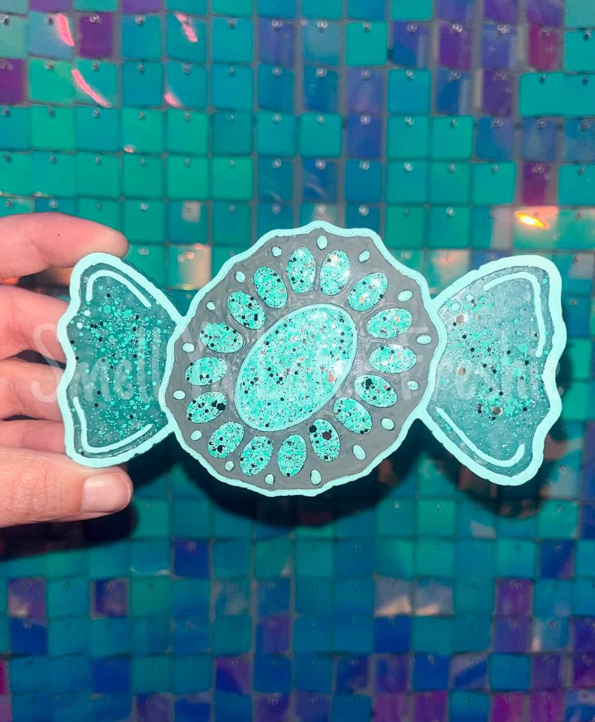 Turquoise Squash Candy Silicone Freshie Mold RRMC Exclusive - Red River Mold Co