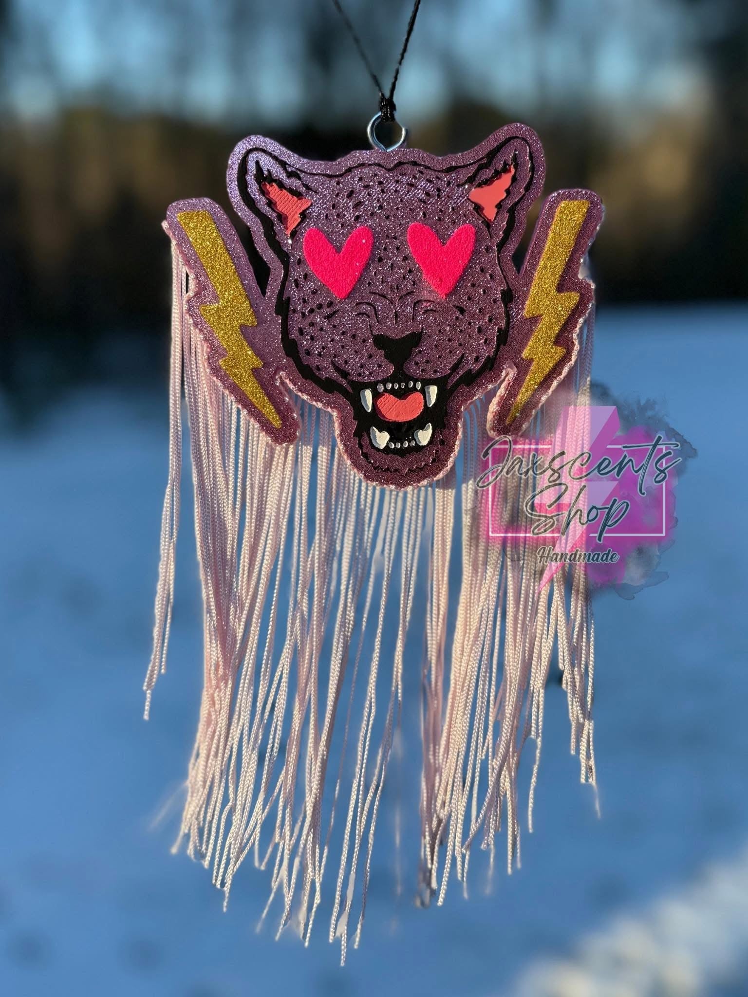 Vday Tiger with bolts Silicone Freshie Mold - Red River Mold Co