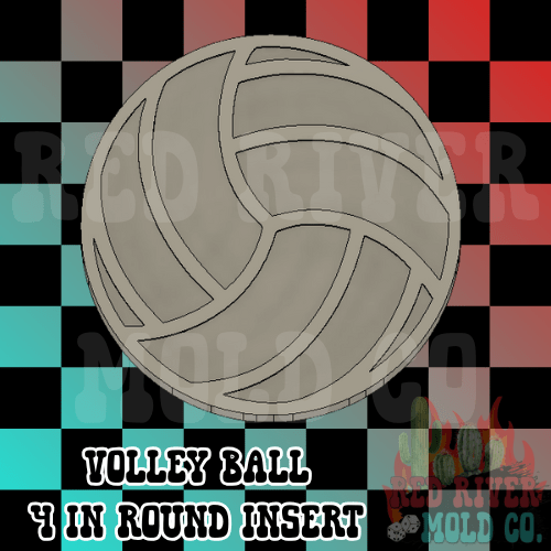 Volley Ball 4 in Round Mold Insert - Red River Mold Co