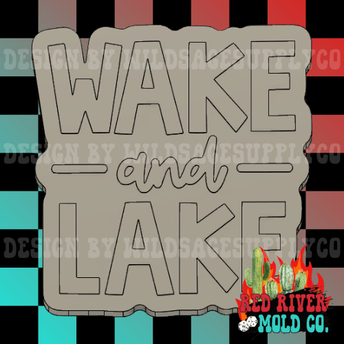 Wake and Lake Silicone Freshie Mold - Red River Mold Co