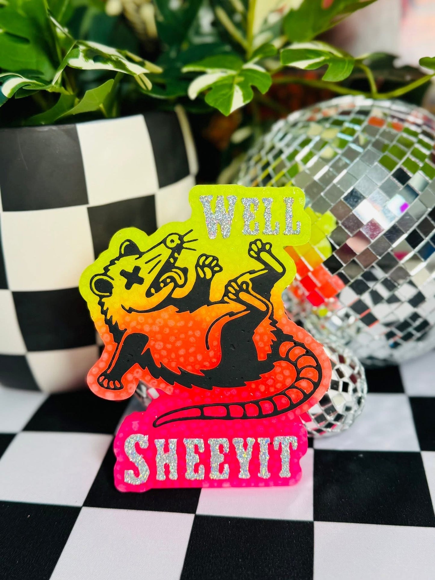 Well Sheeyit Possum Silicone Freshie Mold - Red River Mold Co