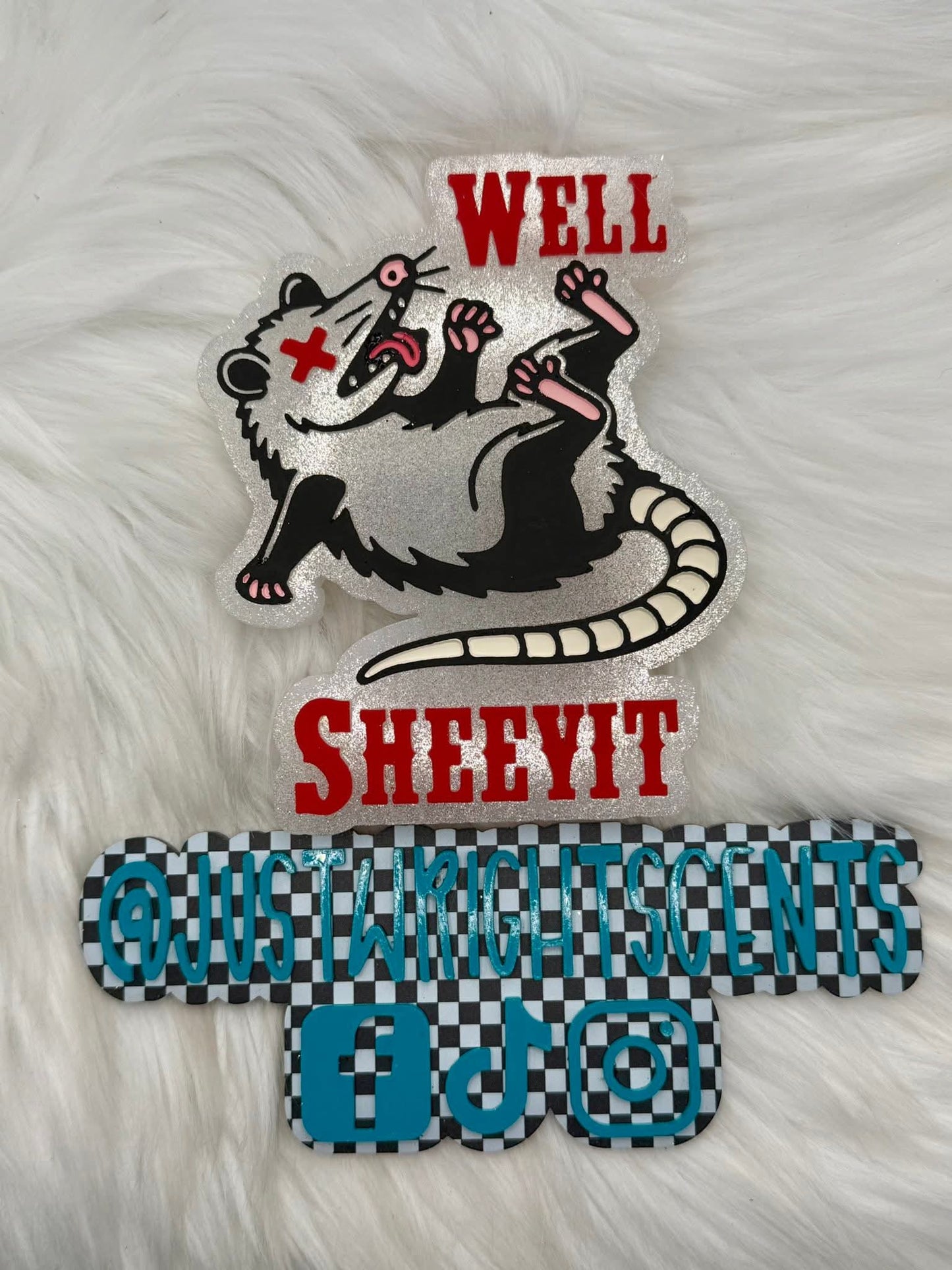 Well Sheeyit Possum Silicone Freshie Mold - Red River Mold Co