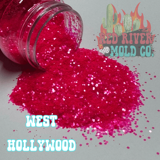 West Hollywood Premium Mini Chunky Glitter (neon translucent) - Red River Mold Co