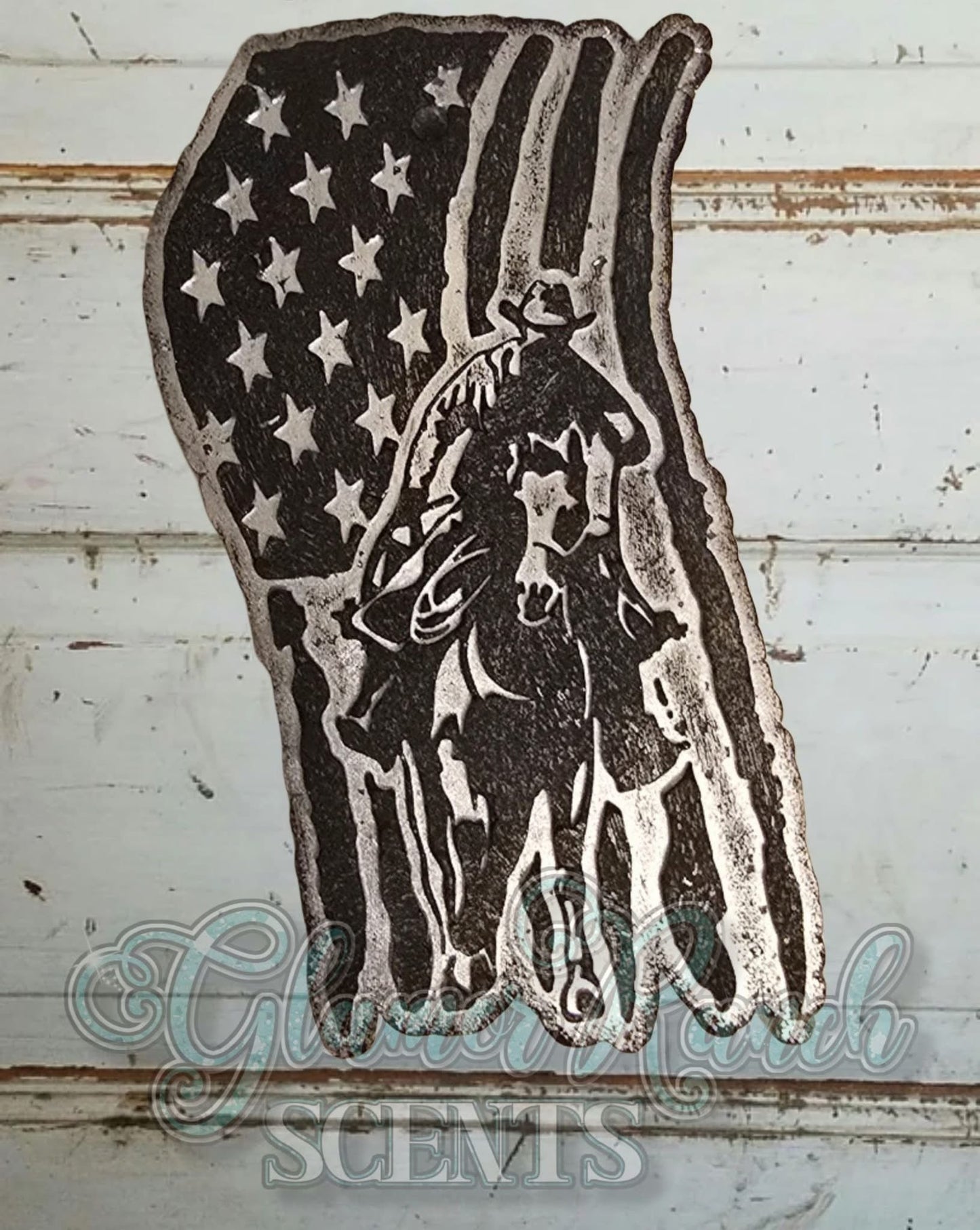 Western Cowboy Flag Silicone Freshie Mold - Red River Mold Co