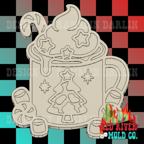 Western Hot Cocoa Silicone Freshie Mold - Red River Mold Co