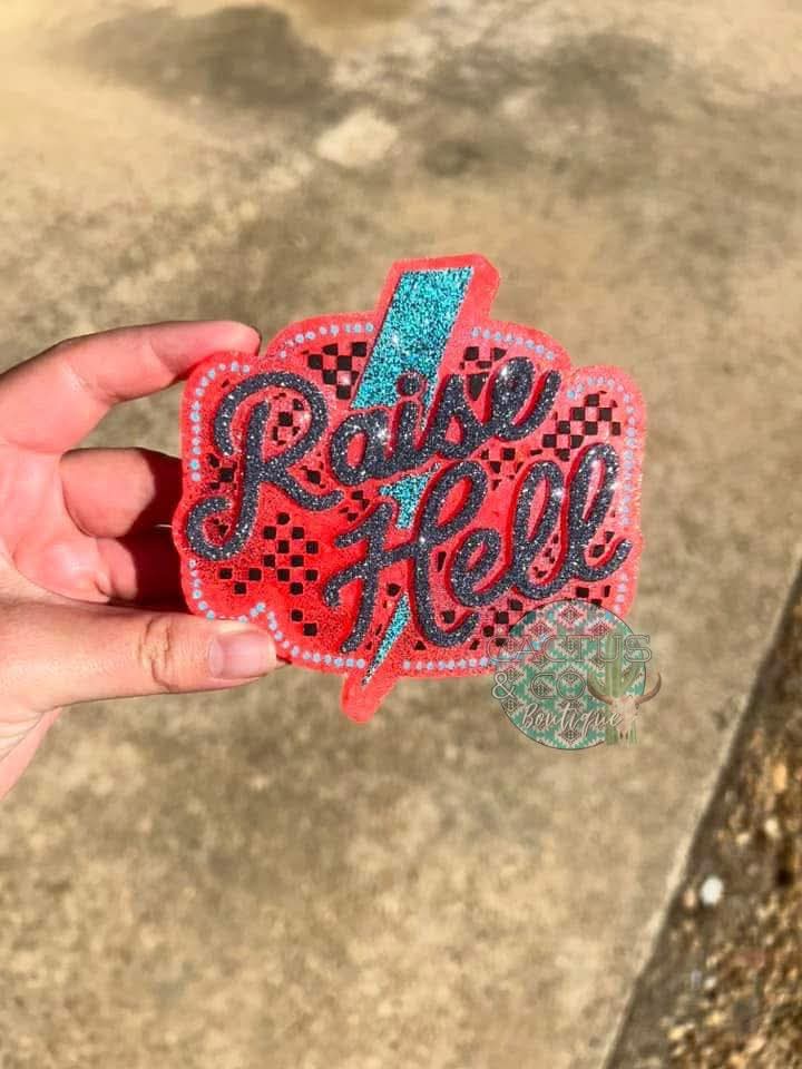 Western Raise Hell Silicone Freshie Mold - Red River Mold Co