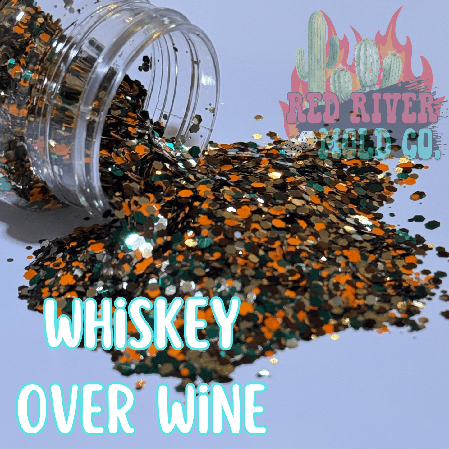 Whiskey Over Wine Premium Mini Chunky Glitter (Metallic) - Red River Mold Co