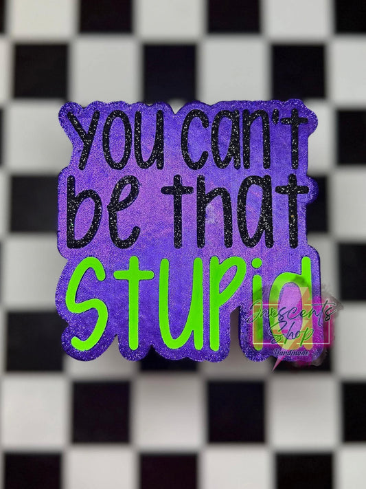 You Can't Be That Stupid Silicone Freshie Mold - Red River Mold Co