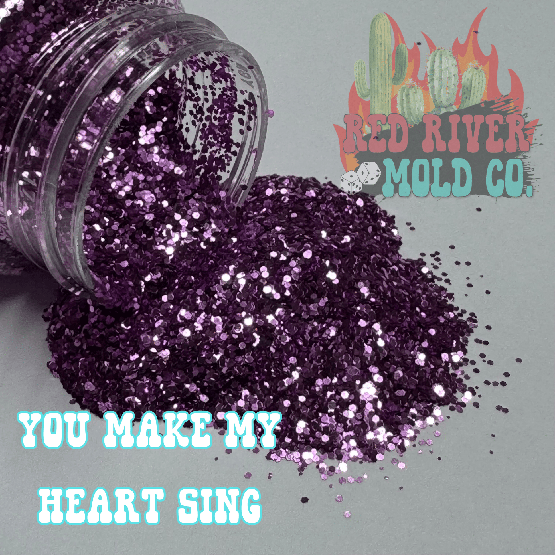 You Make My Heart Sing Premium Mini Chunky Glitter (metallic) - Red River Mold Co