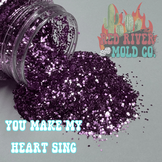 You Make My Heart Sing Premium Mini Chunky Glitter (metallic) - Red River Mold Co
