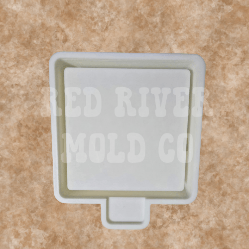 4 in Square Insert Base Silicone Freshie Mold - Red River Mold Co