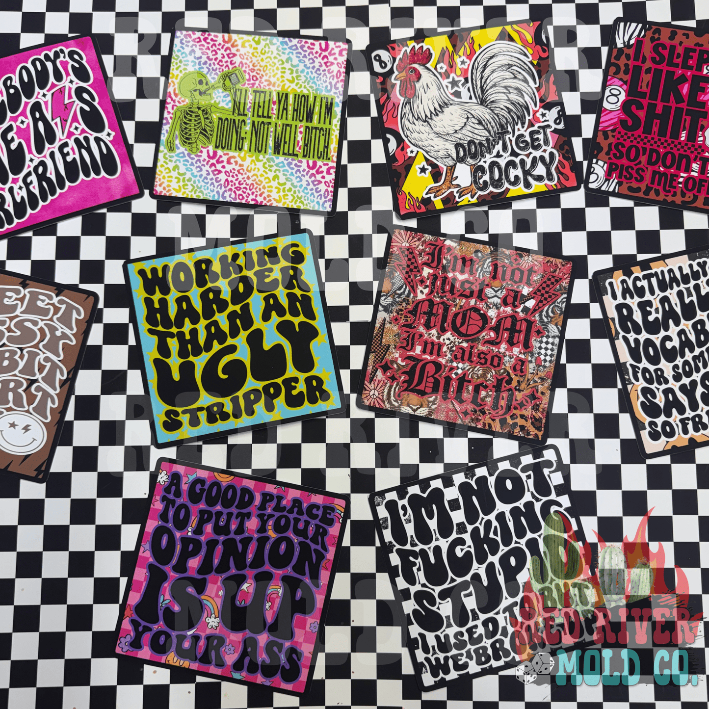 4 in Square mold & cardstock bundle - Red River Mold Co