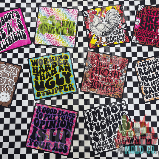 4 in Square mold & cardstock bundle - Red River Mold Co