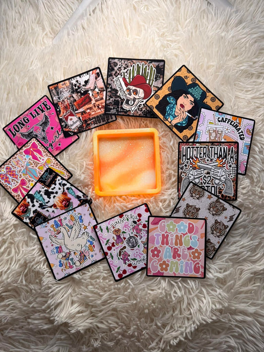 4 in Square mold & cardstock bundle - Red River Mold Co