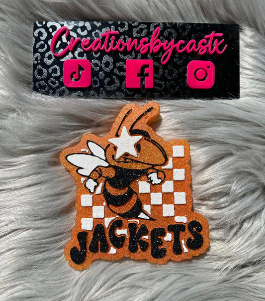 Checkered Star Eye Jackets Mascot Silicone Freshie Mold RRMC Exclusive