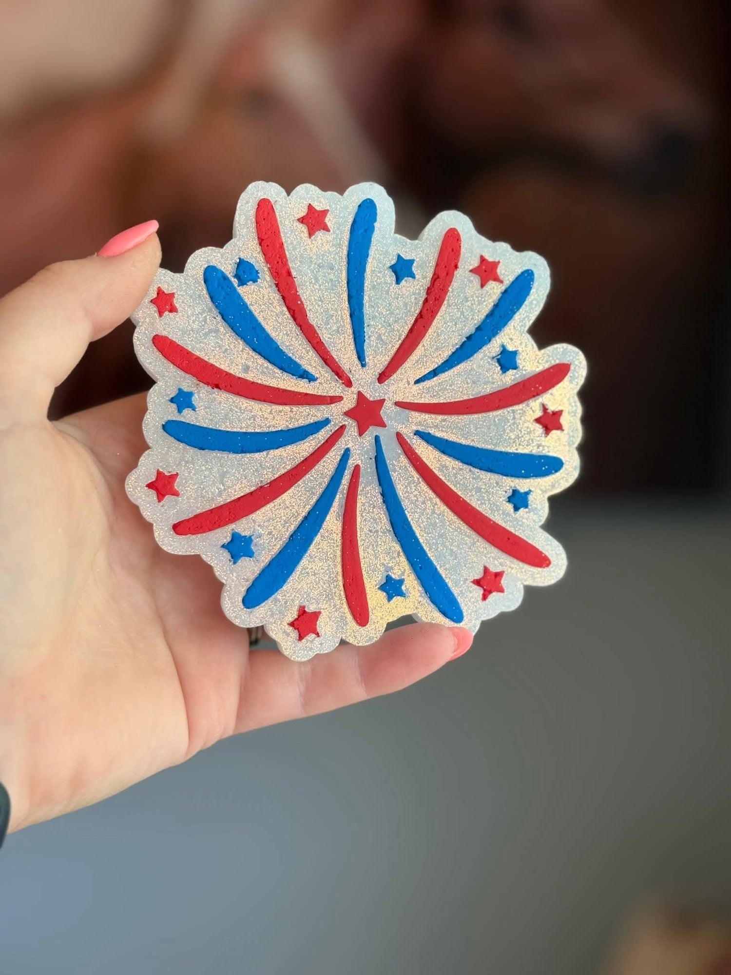4th of July Firework Silicone Freshie Mold - Red River Mold Co