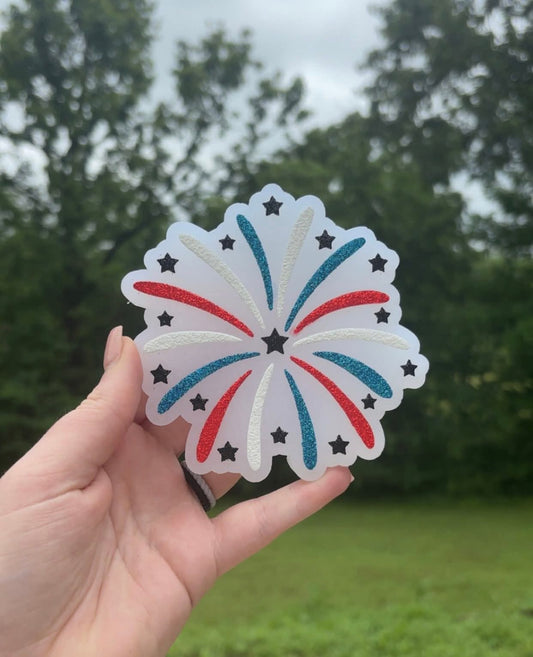 4th of July Firework Silicone Freshie Mold - Red River Mold Co
