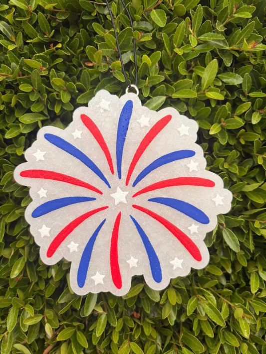 4th of July Firework Silicone Freshie Mold - Red River Mold Co