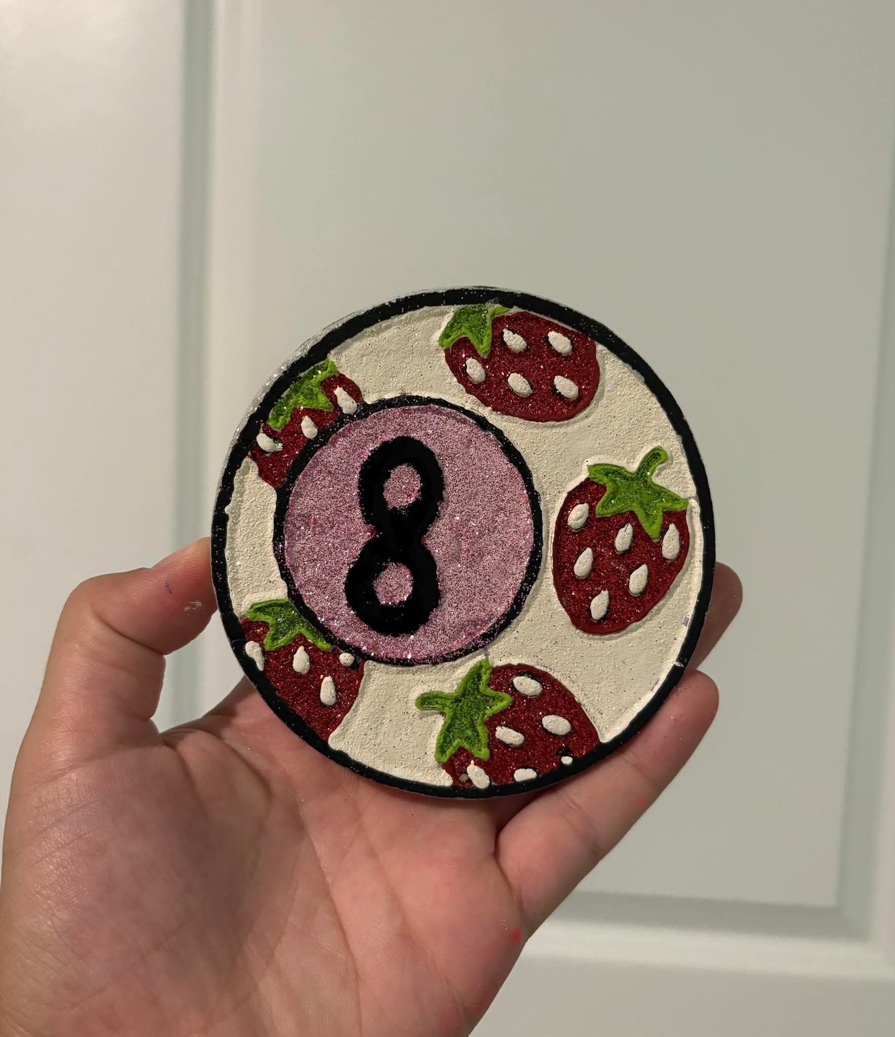 8 Ball with strawberries 4 in Round Mold Insert - Red River Mold Co