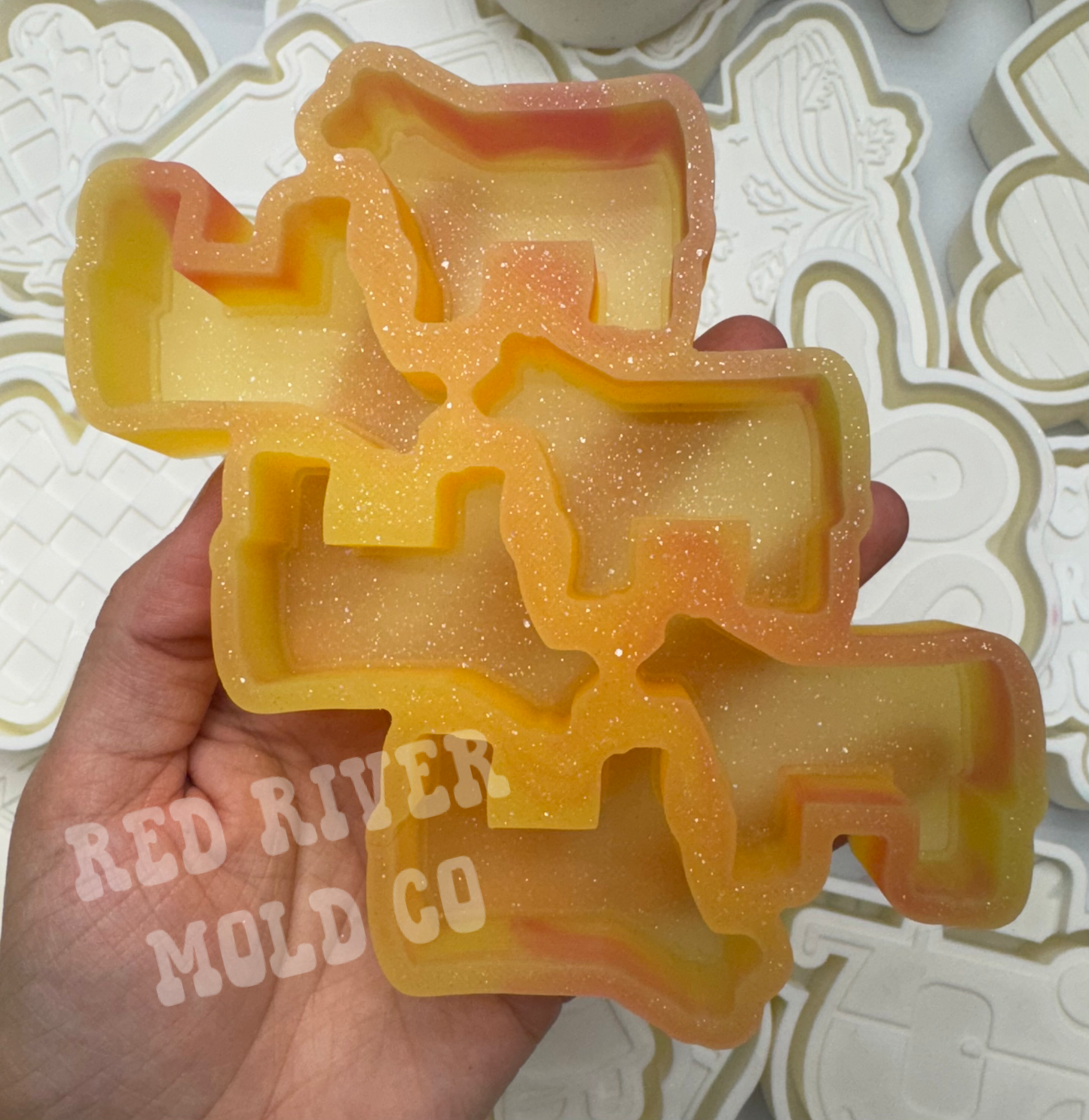 Show Steer Cow Silicone Freshie Vent/ wax melt tray Mold