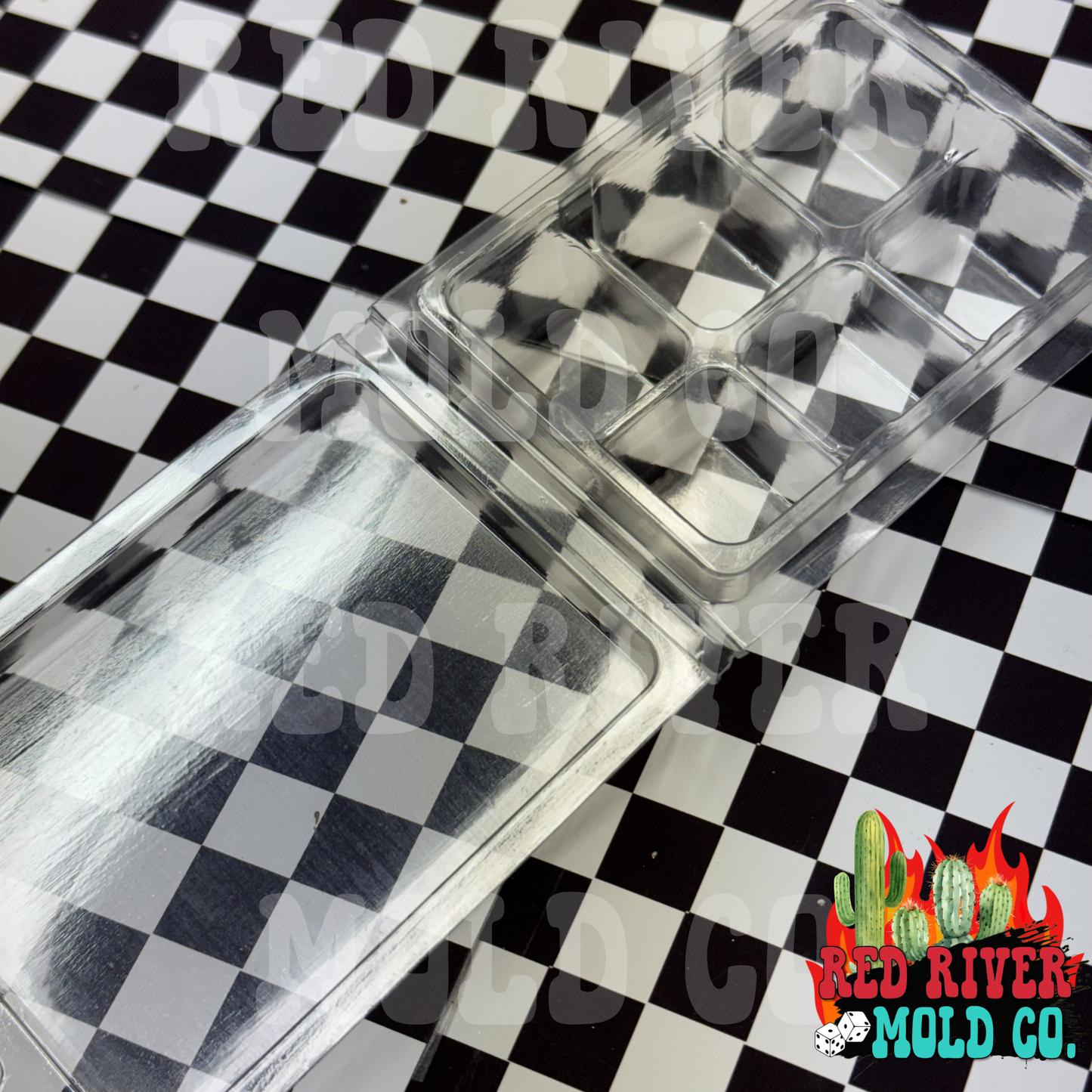 6 cavity wax clamshell