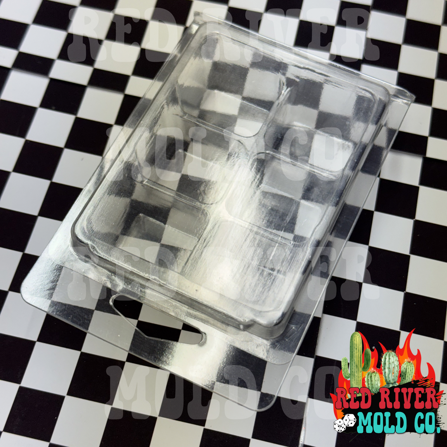 6 cavity wax clamshell