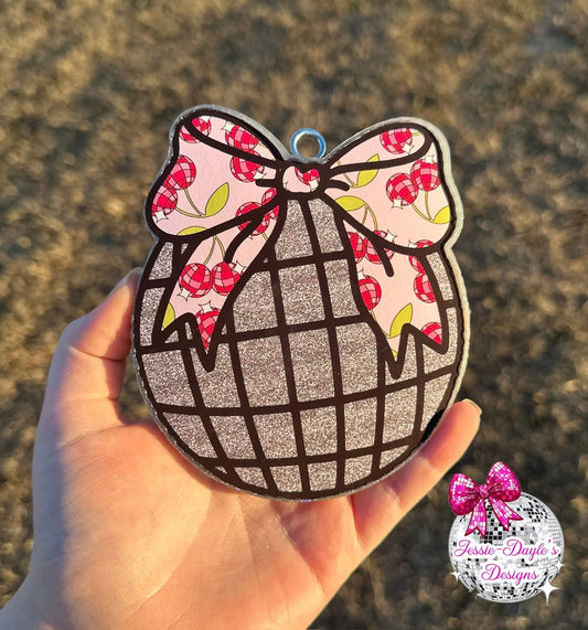 Red River Mold Co Disco Ball with a Bow cardstock grab bag