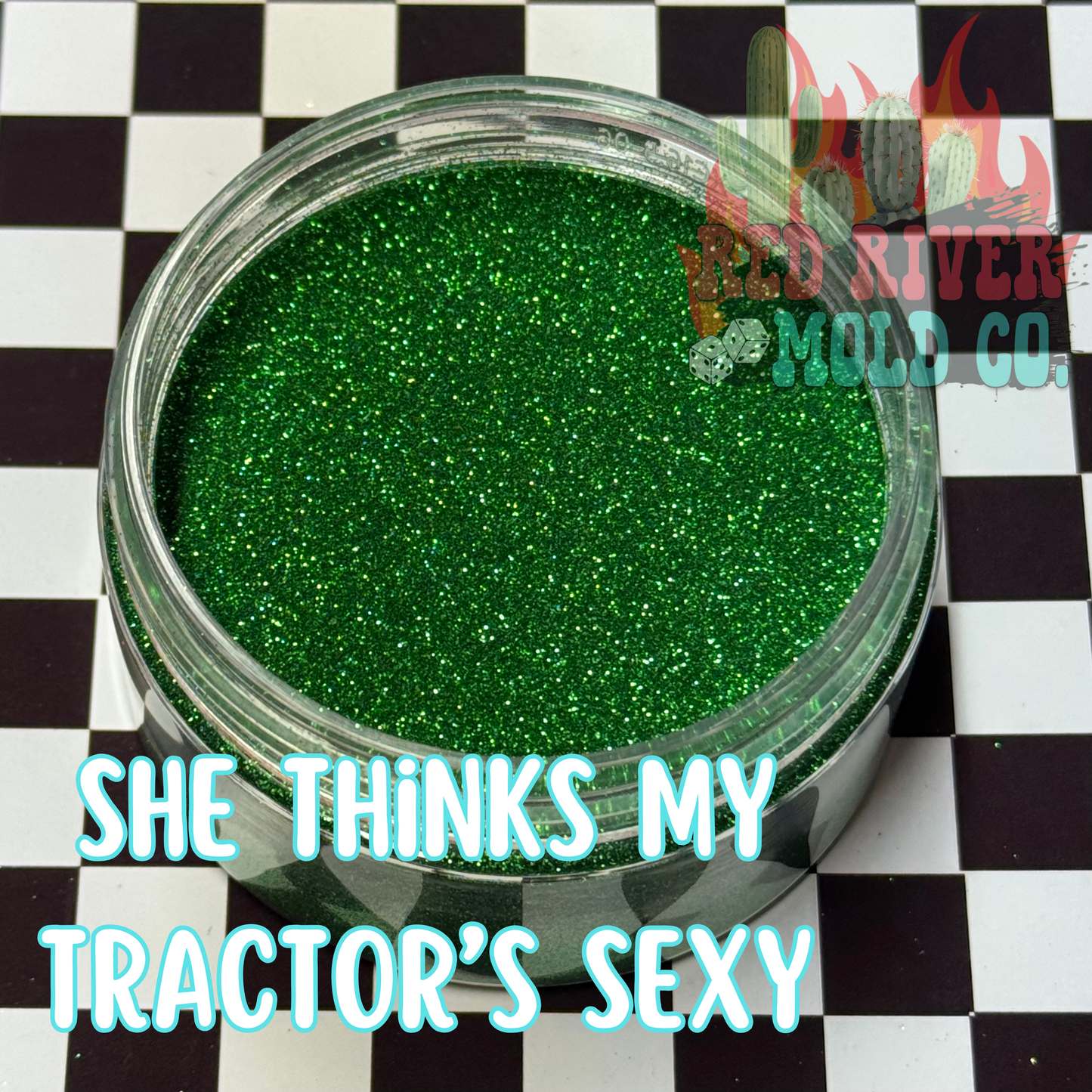 She thinks my tractor's sexy Premium Ultra Fine Glitter Dust (1/256) Metallic