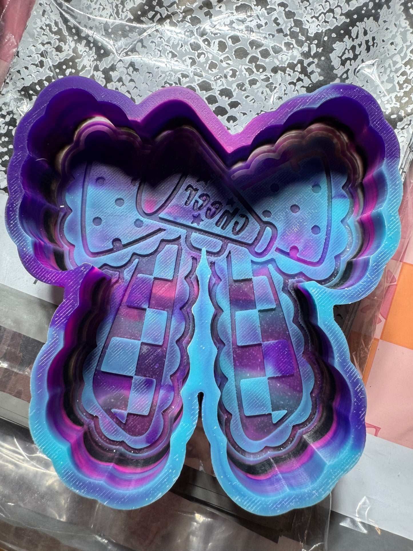 Cheer Bow B-Grade Silicone Freshie Mold
