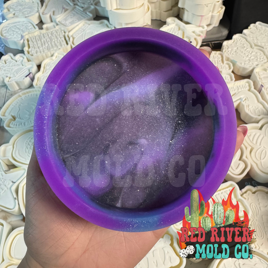 4 in Round Silicone Freshie Mold and inserts