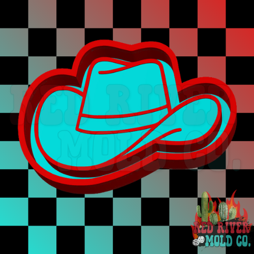 Cowboy Hat Silicone Freshie Mold (AGS Mold)