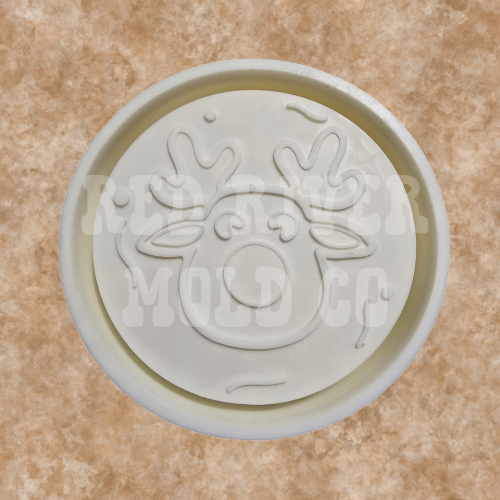 Reindeer Christmas Cookie Silicone Freshie Mold