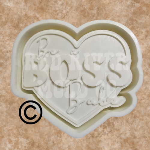 Be a Boss Babe Heart Silicone Freshie Mold RRMC Exclusive