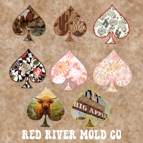 Red River Mold Co Spade cardstock grab bag