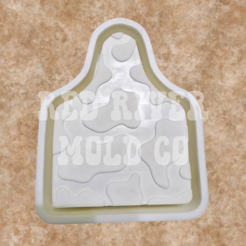 Cow Print Cow Tag Silicone Freshie Mold