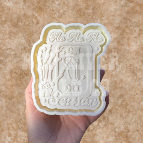 Ho Ho Ho season on off Silicone Freshie Mold