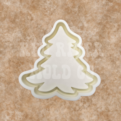 Blank Christmas Tree mold & cardstock bundle