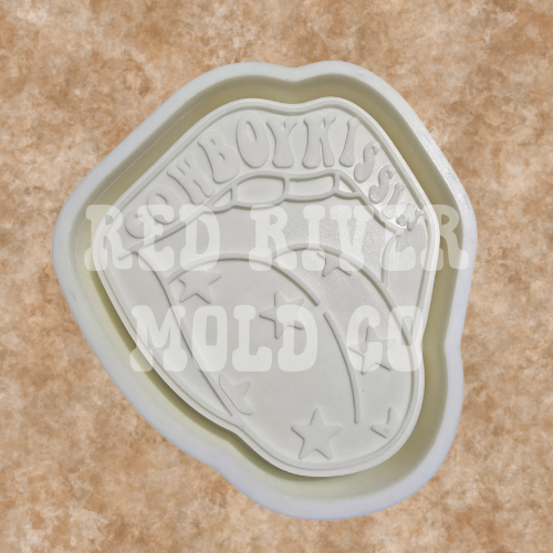 Cowboy Kissin Mouth Silicone Freshie Mold