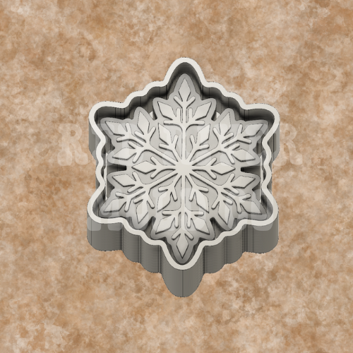 Snowflake Silicone Freshie Mold