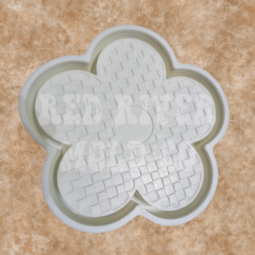 Checkered Daisy Silicone Freshie Mold