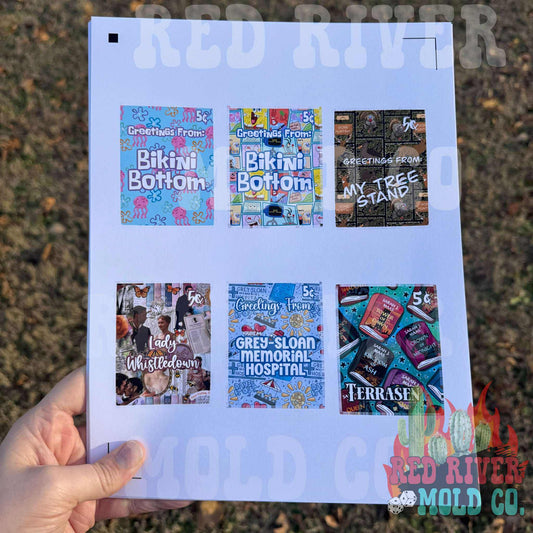 ABC Molds Stamp cardstock grab bag - Red River Mold Co