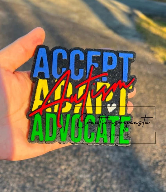 Accept Adapt Advocate Silicone Freshie Mold - Red River Mold Co