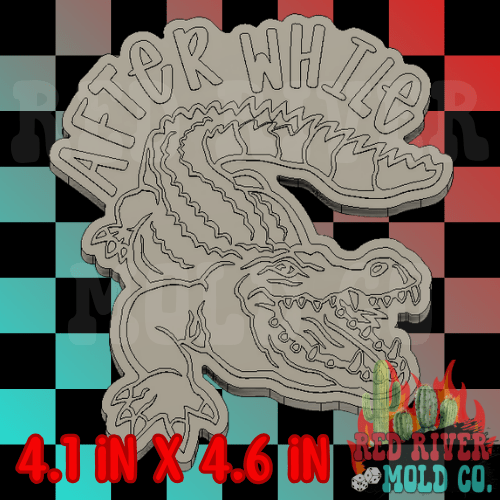 After While Crocodile Silicone Freshie Mold - Red River Mold Co